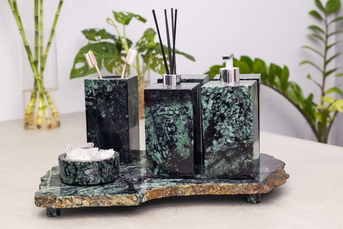 Kit Lavabo Rocha de Esmeralda — Completo G