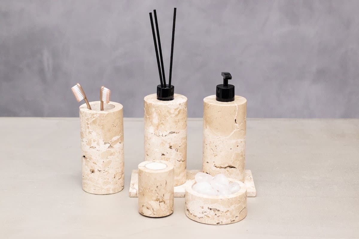 Kit Lavabo Bege Bahia — Completo