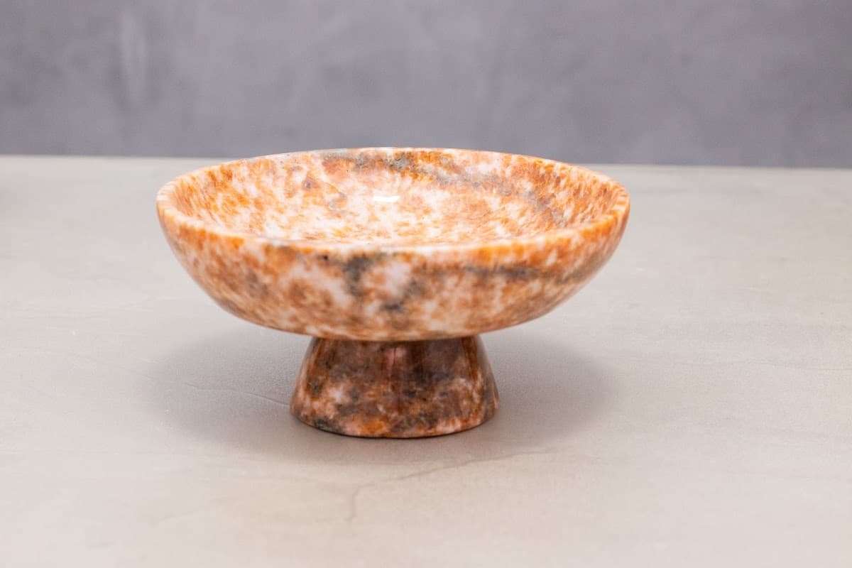 Centro de Mesa em Calcita Laranja
