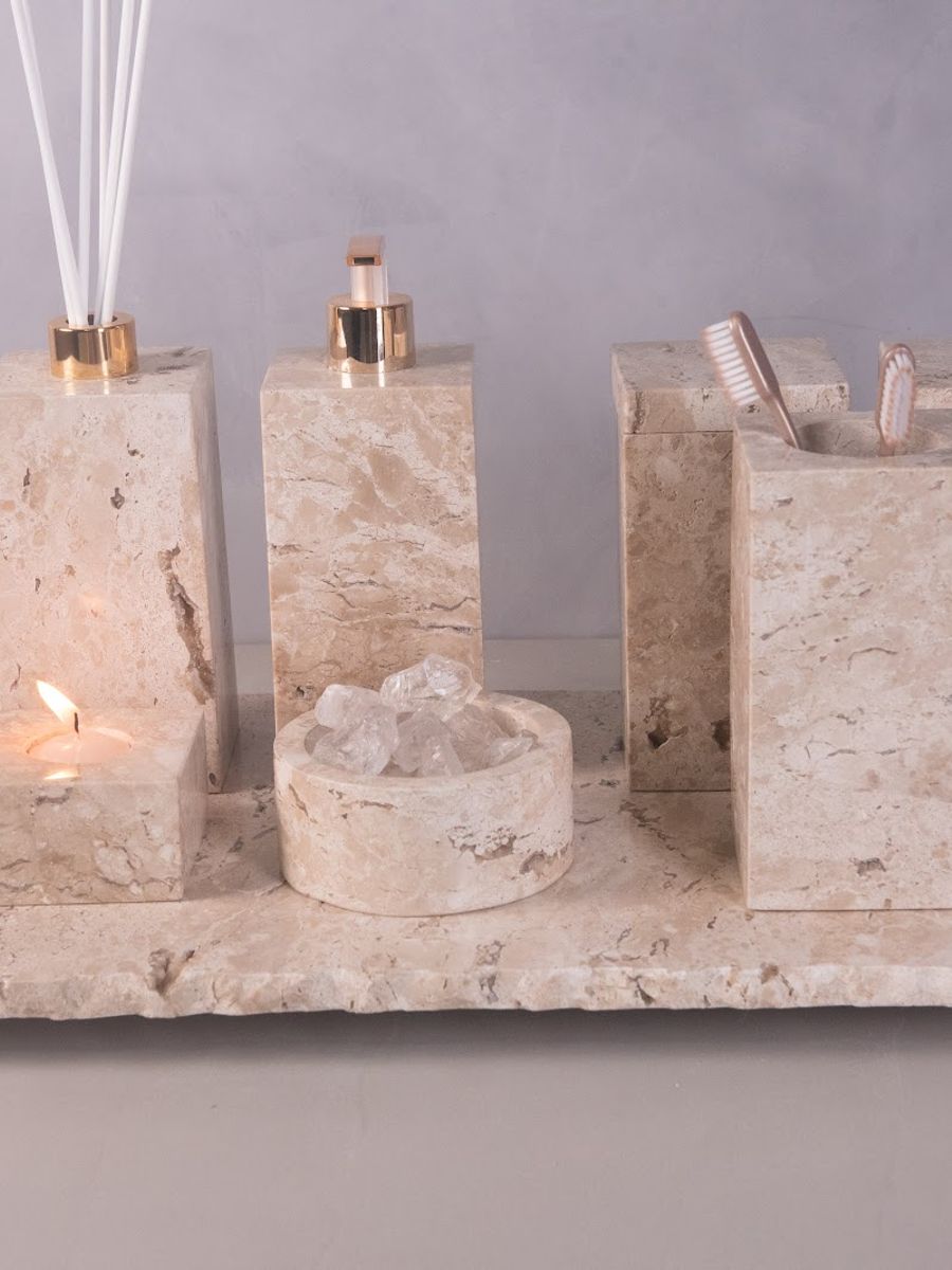 Kit Lavabo Bege Bahia — Completo G