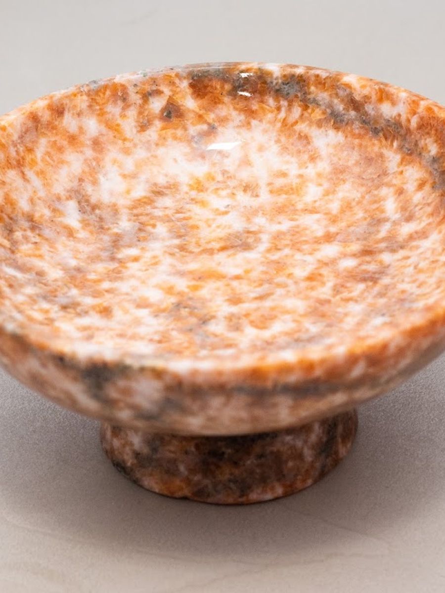 Centro de Mesa em Calcita Laranja