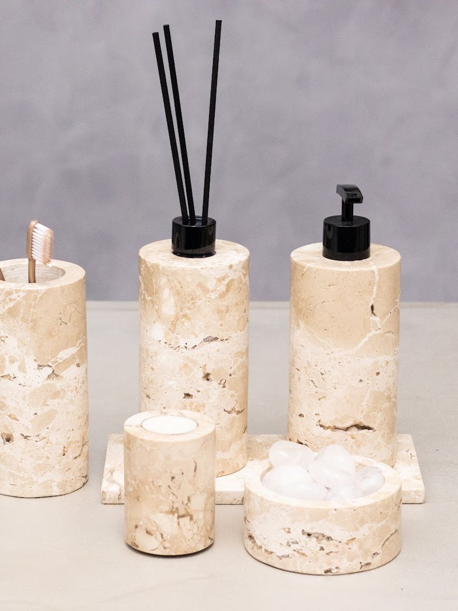 Kit Lavabo Bege Bahia — Completo